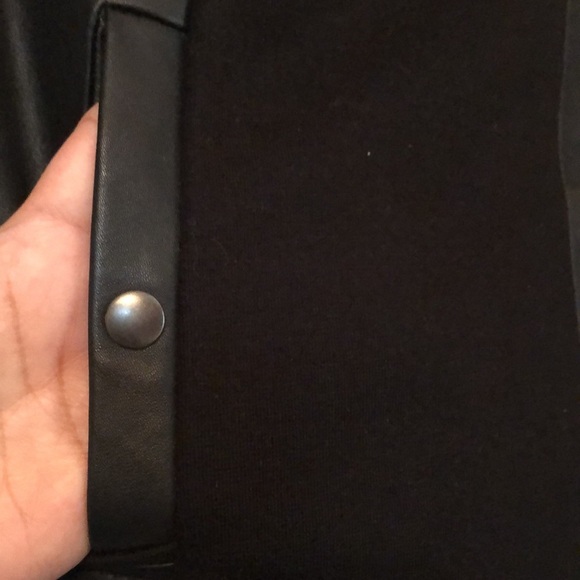 Ett:twa Fosters Leather moto Jacket Anthropologie women’s Size XS black like New - Picture 11 of 16